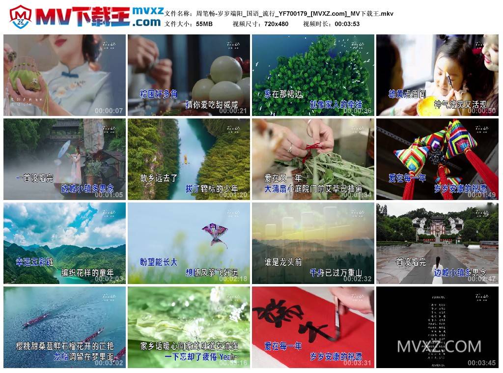 周笔畅-岁岁端阳_国语_流行_YF700179